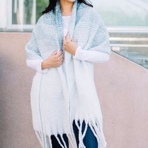 MER SEA teal cozy scarf